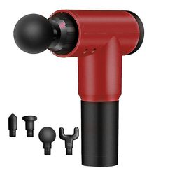 Coosilo Muskel Fascia Gun Massager Electric Muscle Relaxer Håndholdt Deep Tissue Muskel Massager rød