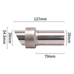 Redkid 54,5 mm: n yleinen äänenvaimenninputki DB Killer irrotettava äänenvaimennin moottoripyörälle vähentää melua Äänenvaimennin modifioitu Yhden ...