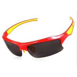 Ruili Xq-128 Kørsel Ridning Udendørs Sports Polariserede Briller lyse rød og gul
