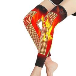 1 pari itsekuumenevaa jalkaa lämpimämpi polvituki talvilämpöhoito niveltulehdussuoja korkealaatuinen Musta L