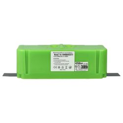 vhbw-akku yhteensopiva iRobot Roomba 895, 965, 896, 985, 900, 980, 960 robottipölynimurin kanssa vihreä (2600 mAh, 14.4 V, Li-Ion)