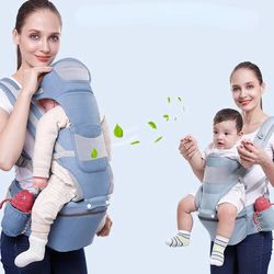 Jying Kangarouse Ergonomisk Baby Carrier Kid Baby Baby Baby Slynge 3 I 1 Front Holding Baby Wrap Carrier For Baby Travel Mørkeblå