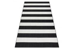 RugsX Tæppe FLAT 48644/690 SISAL - striber hvid 160x230 cm