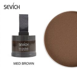 Sevich 13Color Hair Line Powder Repair Filling Powder with Puff Waterproof Line Shadow Powder ohut jauhe MED ruskea