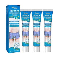 1-3X miesten kutinaa estävä voide, Private Care voide, antibakteerinen, kutinaa estävä ja deodorantti 20g 1PC