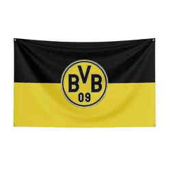 Born Pretty 3x5 Borussia Dortmund Flag polyesteripainettu Racing Sport Banner sisustukseen - MXBC E 60 x 90cm