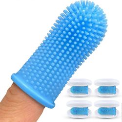 Koiran hammasharja pienille koirille, 360 sormen hammasharjasarja pehmeillä harjaksilla, ergonominen lemmikkieläinten hammashoito