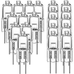 20 stk G4 halogenpærer 20W 12V halogenpærer Gjennomsiktig