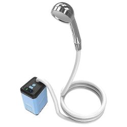 Kannettava sähköinen suihku ladattava älykkäällä digitaalisella näytöllä retkeilyyn, patikointiin / 1 suihkuttamiseen Sininen