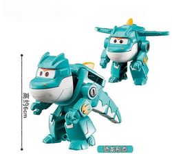 Super Wings Action Figures 2" Mini Transforming Deformation Airplane Robot Jett Dizzy Dino Transformation Model Toys Kids GiftsThump Kaukosäädin Ro...