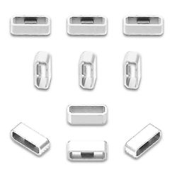 Silikonivaihtorenkaat Garmin-kellon rannekkeille 10kpl - Liukumattomat kiinnikkeet 4 kokoa Valkoinen 22mm