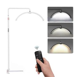 Andoer hd-m5x 36w lattia led-videovalo puolikuun muotoinen täyttövalo 3000k-6000k himmennettävissä valkoinen EU Plug