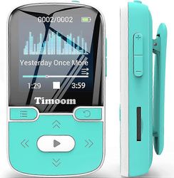 32 Gt Mp3-soitin Bluetooth 5.0: lla, Timoom Portable Lossless Sound Music Player leikkeellä, Urheilupedometri, Fm Radio, Vioce-tallennin, laajennet...