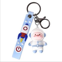 Handuo Håndtaske taske pung vedhæng Nøgleholder Animal Key Chain Lights blå