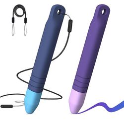 Lapsiystävällinen kynä Tablet-kynä Stylus Pen lapsille, yhteensopiva // ja kaikille kosketusnäyttölaitteille 2Pack Sininen violetti