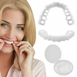 Shinestar Perfekt Smile Brace Snap på øvre falske tænder Dental Finer Protese Cover Set