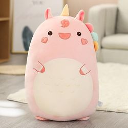 Slinx Giant kaniner utstoppede dyr Plushie Kawaii Room Decor Pillow Soft Cute Bear Penguin Plysj Toy Cushion Bursdag Gave til jenter enhjørning-45cm