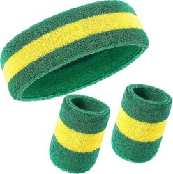 C1sres Sweatbands Sett, inkluderer pannebånd og håndledd svettebånd