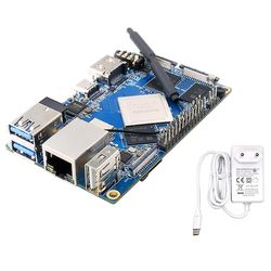 Til Orange Pi 4 4gb+5v4a Dc strømforsyning Rk3399 16gb Emmc Development Board til Android//debian Eu