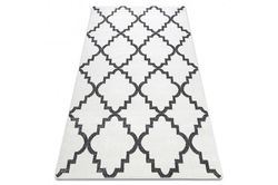 RugsX Tæppe SKITSE - F343 creme/grå espalier fløde 180x270 cm