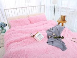 Aoweisia 6 farver super varme og bløde tæpper Pink 200cm*230cm