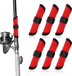 unbrand 6kpl kalastusvieheen kääre, 5,9 tuuman viehesuojukset viehekäsineet kalakoukkusuojat viehesuojus pitää kalastajat turvassa vavalla 6 kpl