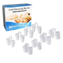 8pcs silikon neseventiler klipp anti snorking klipp nesedilatorer puster søvnhjelp