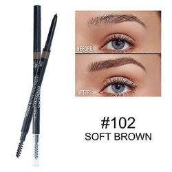 PHOERA 5 väri kaksipäinen kulmakynä luonnollinen pitkäkestoinen ei kukkiva vedenpitävä 102 Pehmeä ruskea