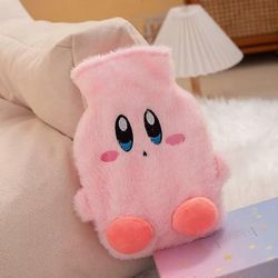 Sarjakuva Kirby-kuminen vedellä täytetty kuumavesipullo syksyinen ja talvinen muhkea kädenlämmitinpussi voidaan asettaa 1 About 28*18 cm