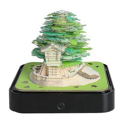 Omoshiroi Block 3d Art Notepad 3d Kalenteri 2024 Tree House Memo Pad Kawaii Note Blocks 3d 3d Note Paper Friends joululahja Puumajan kalenteri1