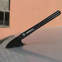 12CM hiilikuituinen lyhyt radioautoantenni Fiat ABARTH Panda 500 2022 alumiiniset antennitarvikkeet Abarth Mustalle
