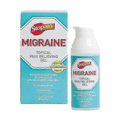 Stopain migreeni paikallinen kipua lievittävä geeli, turvallinen ja tehokas migreenin lievitys, 1.62 unssia