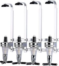 4-pullon viina-annostelija, alumiiniseos seinälle asennettava viina-annostelijakiinnike viini väkevät alkoholijuomat viina-annostelija kotibaari vi...