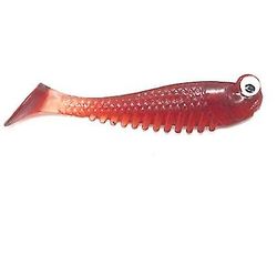 Handuo 20pcs lysende Fiskeri Bait Simulation T-tail Fiskegrej rød