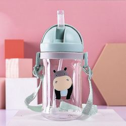 250/300ml Drink Cup Børn Cartoon Infant Straw Cup Baby Håndtag resistent faldende vand