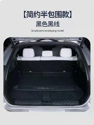 Loerss Xpeng G6 XiaoPeng 2023-2024 PU tavaratilan matto auton vedenpitävä lattiamatto autotarvikkeet täysin ympäröity alkuperäinen tehdas 1 kpl musta