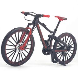 Mini Finger Mountain MTB Pyörät Koriste Alamäki Polkupyörä Malli Sormi DS Lelu Racing DH Pyörä Kakku Koristelu Musta Punainen