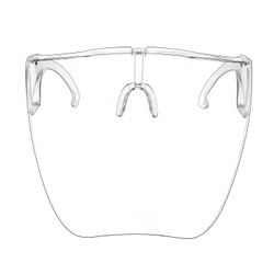 Anti Fog solbriller Fuld ansigtsbeskyttelse Briller Mode Visir Cover Beskyttelsesbriller (A-gennemsigtig) Ryd