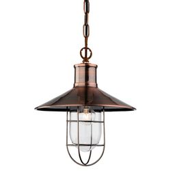 Firstlight Lighting Halvmåne 1 lystråd loft vedhæng Antik kobber, E27