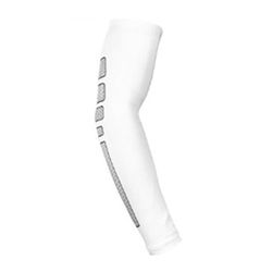 Arm Guard Sport Fitness Riding Running Elbow Arm Sleeve Pad Brace Antiskid Menn Kvinner Anti Uv Sommer Hvit XL