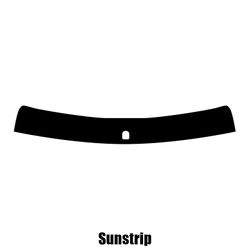 Window-Tint Sun Strip for Citroen C-Crosser - 2007 til 2012 pre-cut sunstrip 5% limo sort