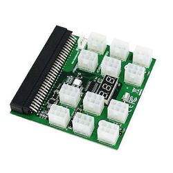 Pci-e 12v 64pin - 12x 6pin virtalähde Server Adapter breakout Board 1200w 750w Psu Server Gp
