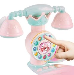 Handuo Tidlig barndom Uddannelse Elektronisk Organ Simulation Telefon Legetøj Pink