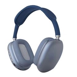 P9 Pro Max langattomat Bluetooth-kuulokkeet, joissa mikrofoni melua vaimentavat kuulokkeet stereoäänikuulokkeet Spo Sininen