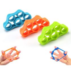 Finger styrke øvelse modstand bands fingre greb ring hånd stretch expander power training fitness udstyr elastikker Blå