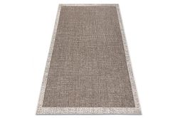 RugsX TÆPPE SIZAL FLOORLUX 20401 Ramme taupe / champagne brun 240x330 cm