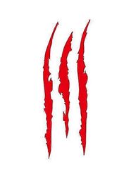 Heijastava tarra Auto Hirviökynsi Naarmumerkit Vedenpitävä tarra Ajovalotarra sopii autoon Moottoripyörä Notebook Rullalauta Lumilauta 2kpl (punainen)