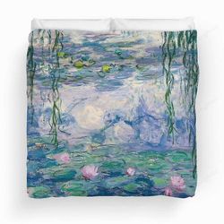 v5879 Lakanat Lumpeet Maalaus Claude Monet Fine Art pussilakanasetti Lakanat IU5879 240x260cm 94x102in