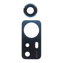 Yhteensopiva Xiaomi 12 5G / 12X 5G / 12S 5G puhelimen takakameran linssinsuojuksen varaosan kanssa (ilman logoa) Musta