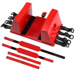 Päänvaimennin korilaudalle, säädettävät hihnat, yleiskäyttöinen selkälaudan pääntuki, kevyt kannettava punainen päänsuoja